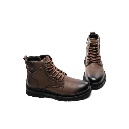 Ghete Barbati din piele naturala WM2901 BROWN | ADVANCER