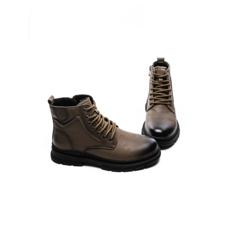 Ghete Barbati din piele naturala WM2901 KHAKI | ADVANCER