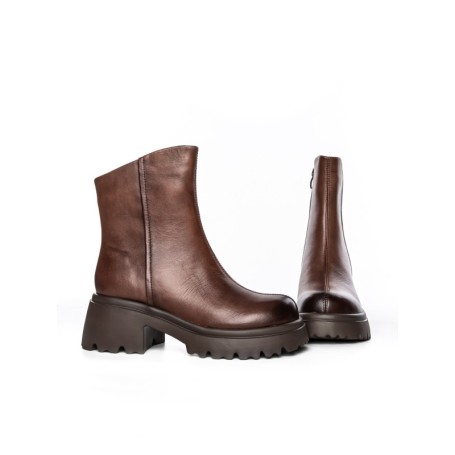 Ghete Dama din piele naturala 83125 COFFEE | ADVANCER