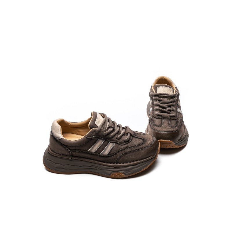 Pantofi Sport Dama din piele naturala A7068 GREY | ADVANCER