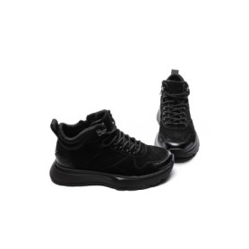 Ghete Barbati din piele naturala 5360 BLACK | ADVANCER