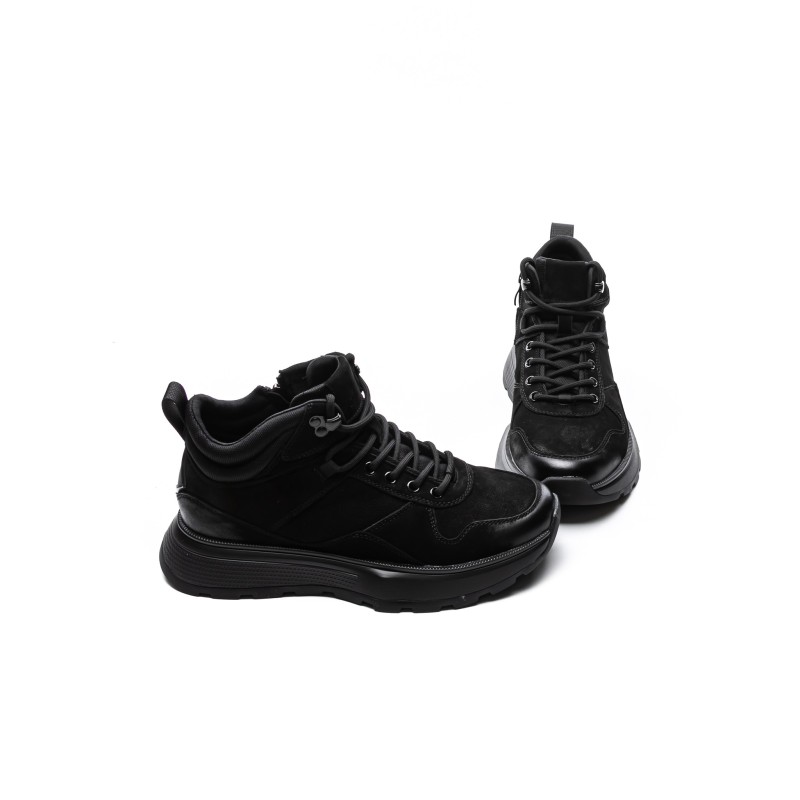 Ghete Barbati din piele naturala 5360 BLACK | ADVANCER