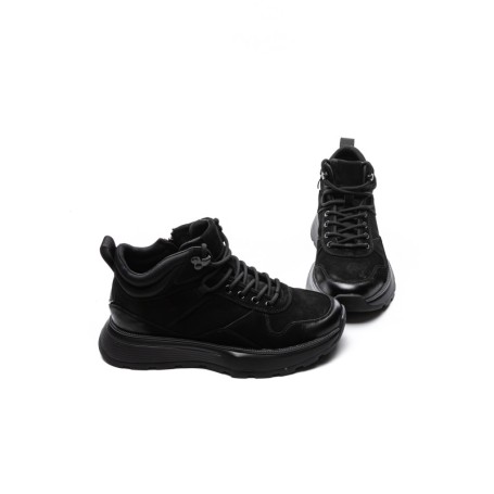 Ghete Barbati din piele naturala 5360 BLACK | ADVANCER