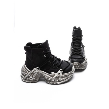 Ghete Dama din piele naturala 10806 BLACK | ADVANCER