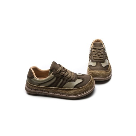 Pantofi Sport Dama din piele naturala 6022 KHAKI | ADVANCER