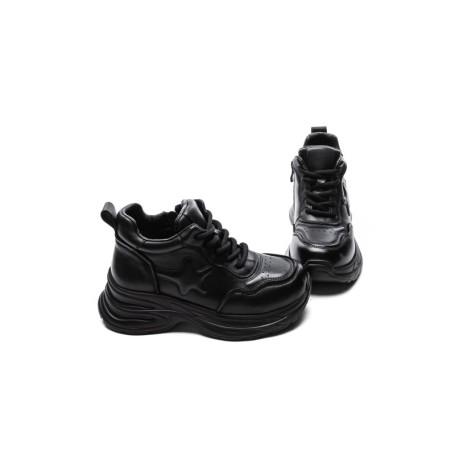 Ghete Dama din piele naturala 10781 BLACK | ADVANCER