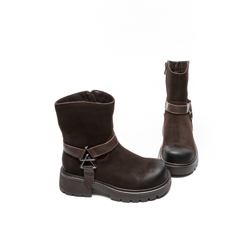 Ghete Dama din piele naturala 10856-2 BROWN | ADVANCER