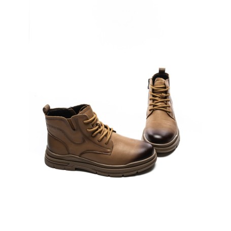 Ghete Barbati din piele naturala 806005 KHAKI | ADVANCER