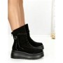 Ghete Dama din piele naturala 6ZP10 BLACK | PANTOFUL