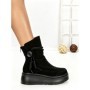 Ghete Dama din piele naturala 6ZP10 BLACK | PANTOFUL