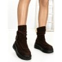 Ghete Dama din piele naturala 6ZP10 BROWN | PANTOFUL