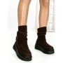 Ghete Dama din piele naturala 6ZP10 BROWN | PANTOFUL