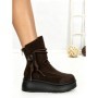 Ghete Dama din piele naturala 6ZP10 BROWN | PANTOFUL