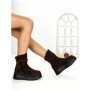 Ghete Dama din piele naturala 6ZP10 BROWN | PANTOFUL