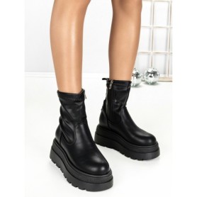 Ghete Dama cu Platforma 68WL35 BLACK | MEI