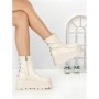 Ghete Dama cu Platforma 68WL35 BEIGE | MEI