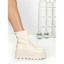 Ghete Dama cu Platforma 68WL35 BEIGE | MEI