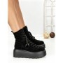 Ghete Dama cu Platforma 68WL37 BLACK | MEI