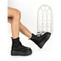 Ghete Dama cu Platforma 68WL37 BLACK | MEI
