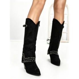 Cizme Dama cu Toc 6AH22 BLACK | MEI