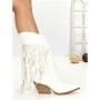 Cizme Dama cu Toc 6AH22 WHITE | MEI