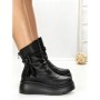 Ghete Dama cu Platforma 6ZP11 BLACK | MEI