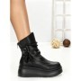 Ghete Dama cu Platforma 6ZP11 BLACK | MEI