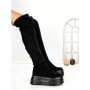 Cizme Dama cu Platforma 68WL27 BLACK | MEI