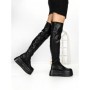 Cizme Dama cu Platforma 68WL27 BLACK | MEI