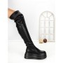 Cizme Dama cu Platforma 68WL27 BLACK | MEI