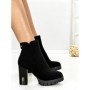 Botine cu Toc Gros 6AH36 BLACK | MEI