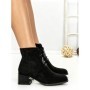 Botine cu Toc Gros 6AH30 BLACK | MEI