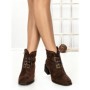 Botine cu Toc Gros 6AH30 DARK BROWN | MEI