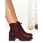 Botine cu Toc Gros 6AH30 WINERED | MEI