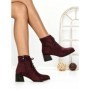 Botine cu Toc Gros 6AH30 WINERED | MEI
