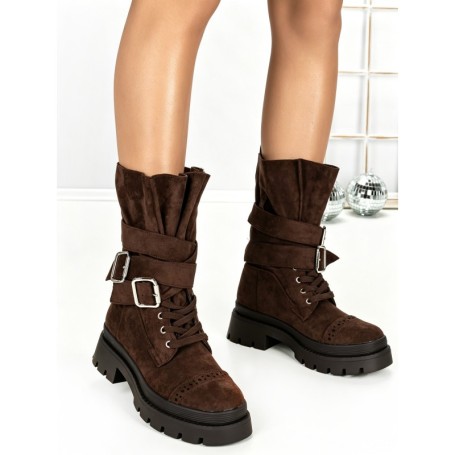 Ghete Dama 6AH28 DARK BROWN | MEI