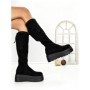 Cizme Dama cu Platforma 68WL25 BLACK | MEI