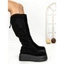Cizme Dama cu Platforma 68WL25 BLACK | MEI
