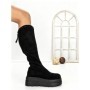 Cizme Dama cu Platforma 68WL25 BLACK | MEI