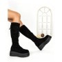 Cizme Dama cu Platforma 68WL25 BLACK | MEI