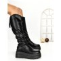 Cizme Dama cu Platforma 68WL25 BLACK | MEI