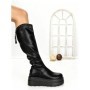 Cizme Dama cu Platforma 68WL25 BLACK | MEI