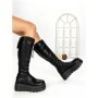 Cizme Dama cu Platforma 68WL25 BLACK | MEI