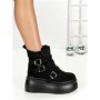 Ghete Dama cu Platforma 56WL13 BLACK | MEI