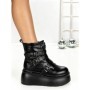 Ghete Dama cu Platforma 56WL13 BLACK | MEI