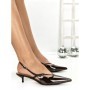 Pantofi cu Toc mic K726 BROWN | ABLOOM
