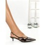 Pantofi cu Toc mic K726 BROWN | ABLOOM