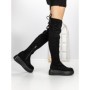 Cizme Dama cu Platforma 68WL28 BLACK | MEI