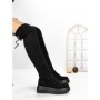 Cizme Dama cu Platforma 68WL28 BLACK | MEI