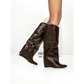 Cizme Dama cu Platforma 6GS3 DARK BROWN | MEI